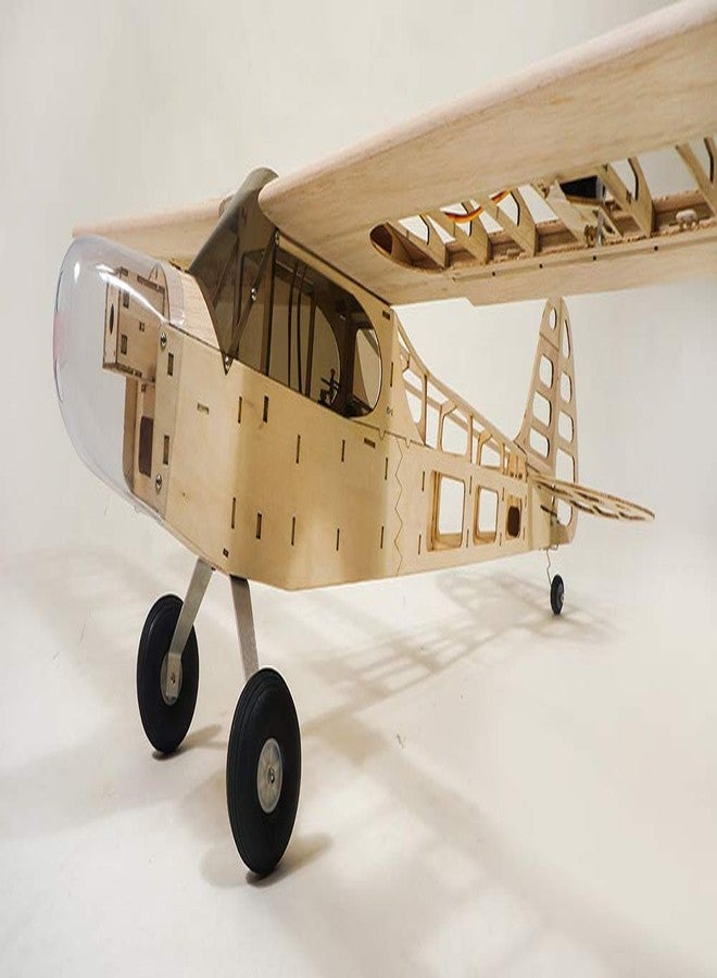 Viloga RC Balsa Airplane Kit Piper Cub J3, Laser Cut 46" Wooden Model Airplanes Kits to Build for Adults, DIY Unassembled RC Plane for Hobby Fly (KIT Only) - Image 4